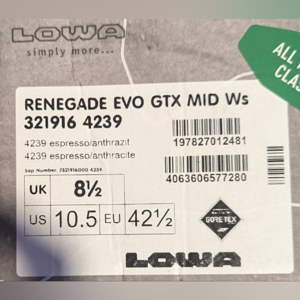 LOWA Renegade Evo Goretex Mid Hiking Boot - Picture 7 of 8